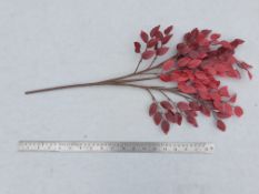 60 Artificial Foliage spray - Small Red leaves - unused