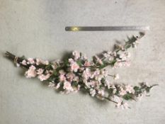10 x Artificial Blossom stem - Pale pink - Used and stems cut to various lenghths