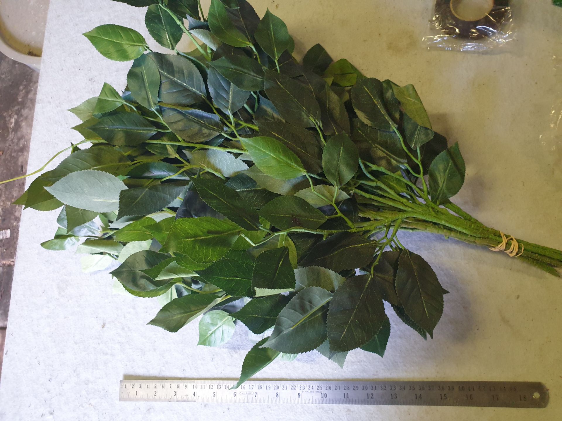 100 Pieces of Artificial Camelia foliage - used but in good condition