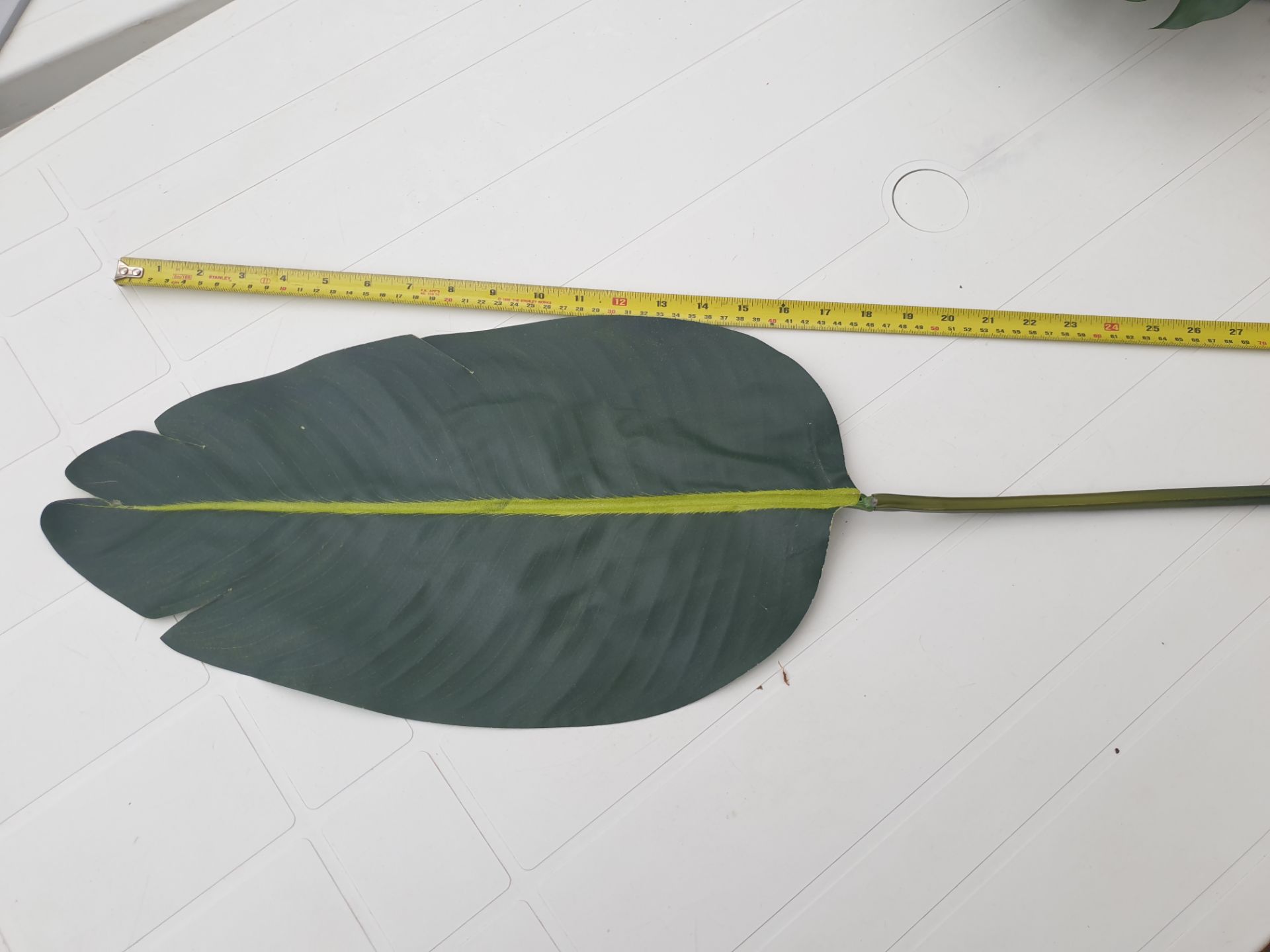 14 x Artificial Banana leaves - Used - Long stems