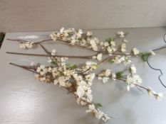20 x Artificial Dogwood with cut stems - Used