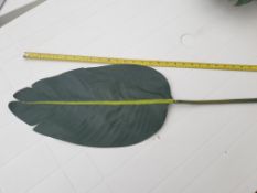 10 x Artificial Banana leaves - Used - Long stems