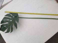 6 x Artificial Monstera leaves on long stem FR - New and unused