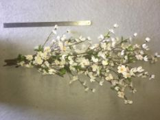 80 x Artificial White Blossom stem - used and cut to vairous lengths but good condition