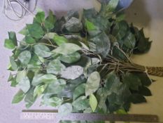 100 Pieces of Artificial Ficus folaige spray - uesd but in good condition - may have a little scenic