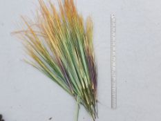 100 x Artificial grasses - mixed sizes and colours - Unused