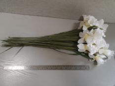 24 x Artificial White Daffodil - unused