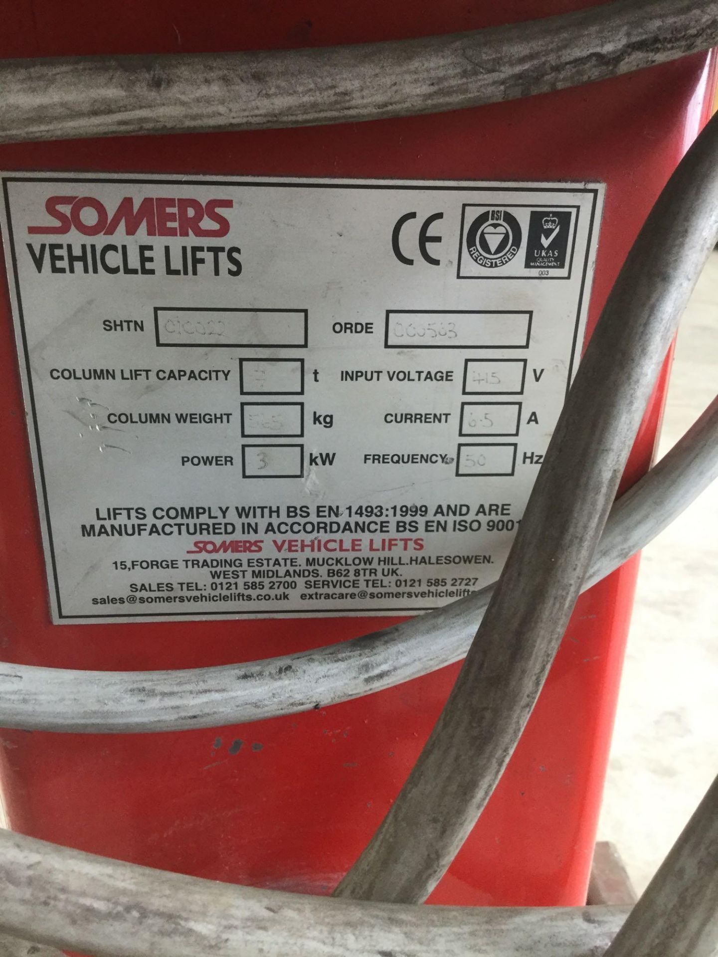 Somers svl 2000 mobile vehicle lift and axle stands - Image 5 of 16