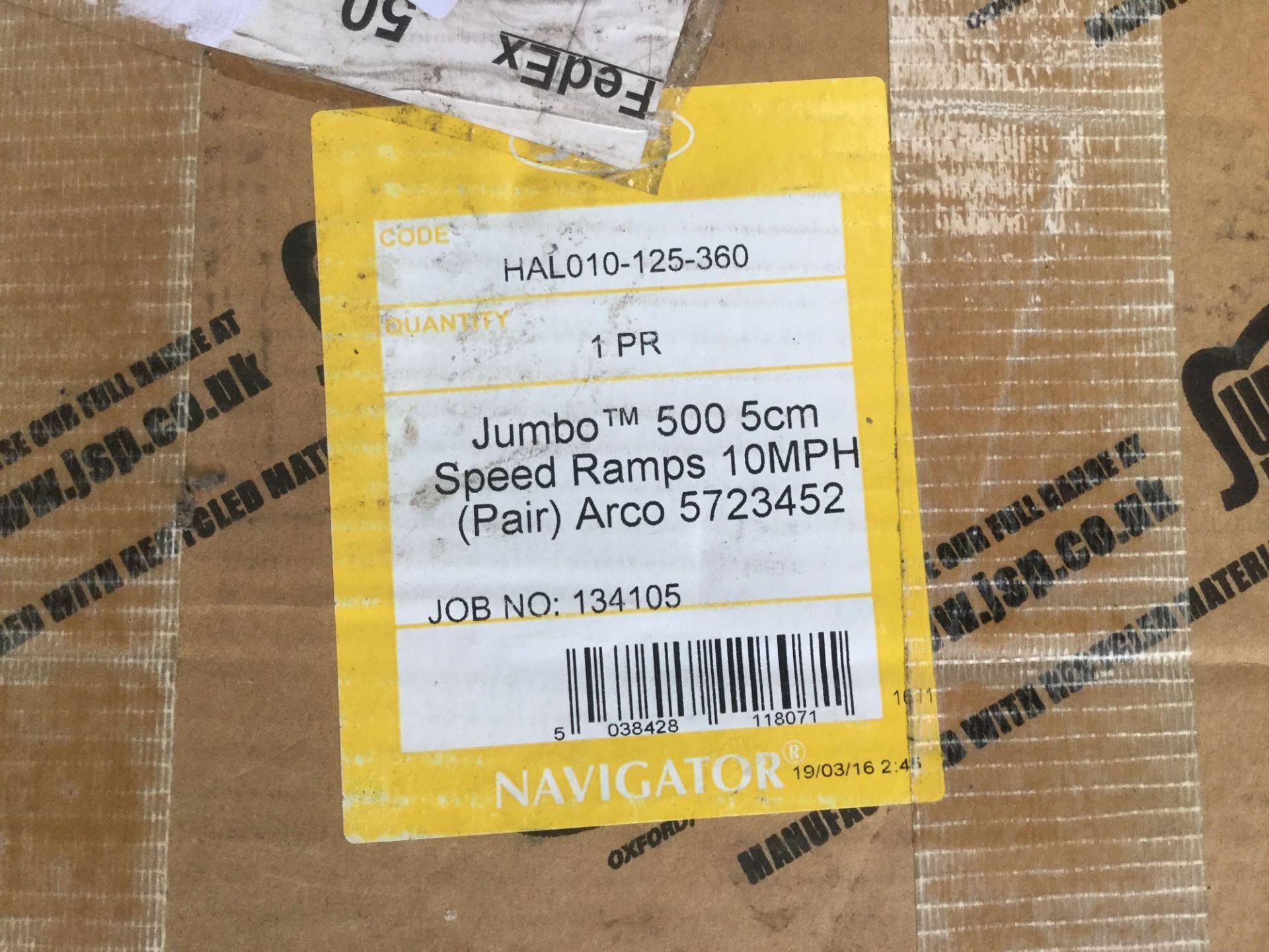 Jumbo 500 5cm speed ramps - Image 2 of 2