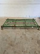 Tyre stillage. H,120cm x l,228cm x w,100cm