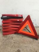 14 roadside safety triangles