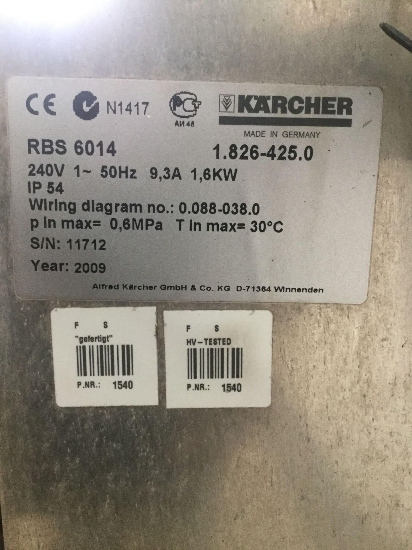 Karcher bus wash model rbs 6014 - Image 3 of 4