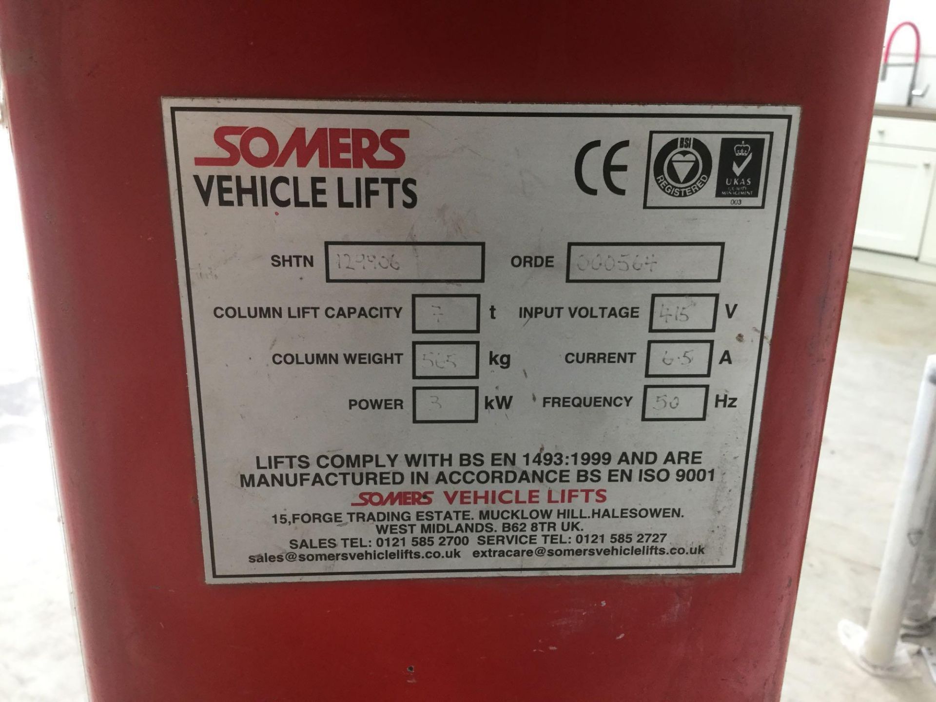 Somers svl 2000 mobile vehicle lift and axle stands - Image 2 of 16