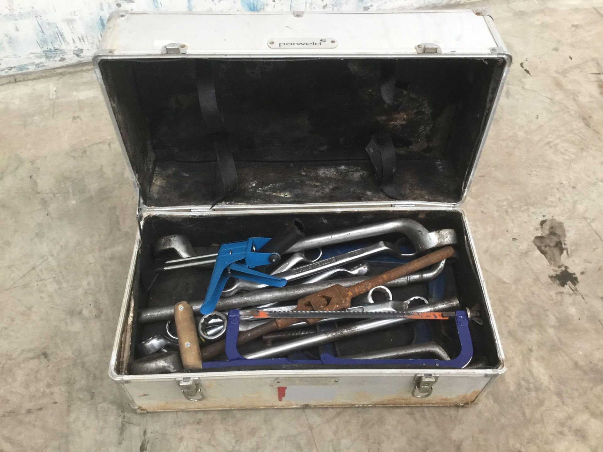 Box of mixed tools