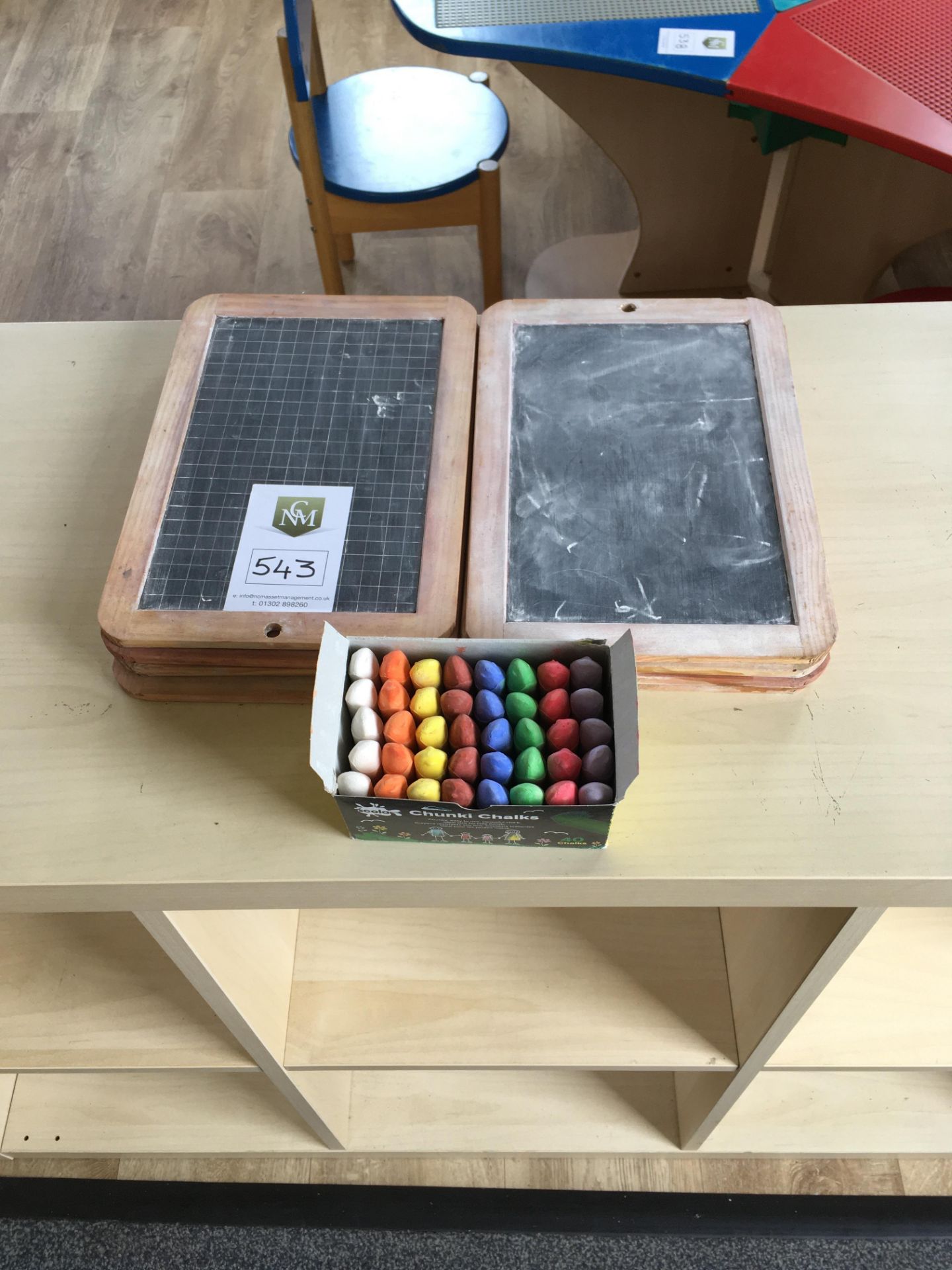 10 x double sided chalk boards