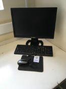 Hyundai P90WV monitor, V7 keyboard, V7 mouse, mouse mat