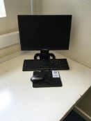 Hyundai P90WV monitor, V7 keyboard, V7 mouse, mouse mat