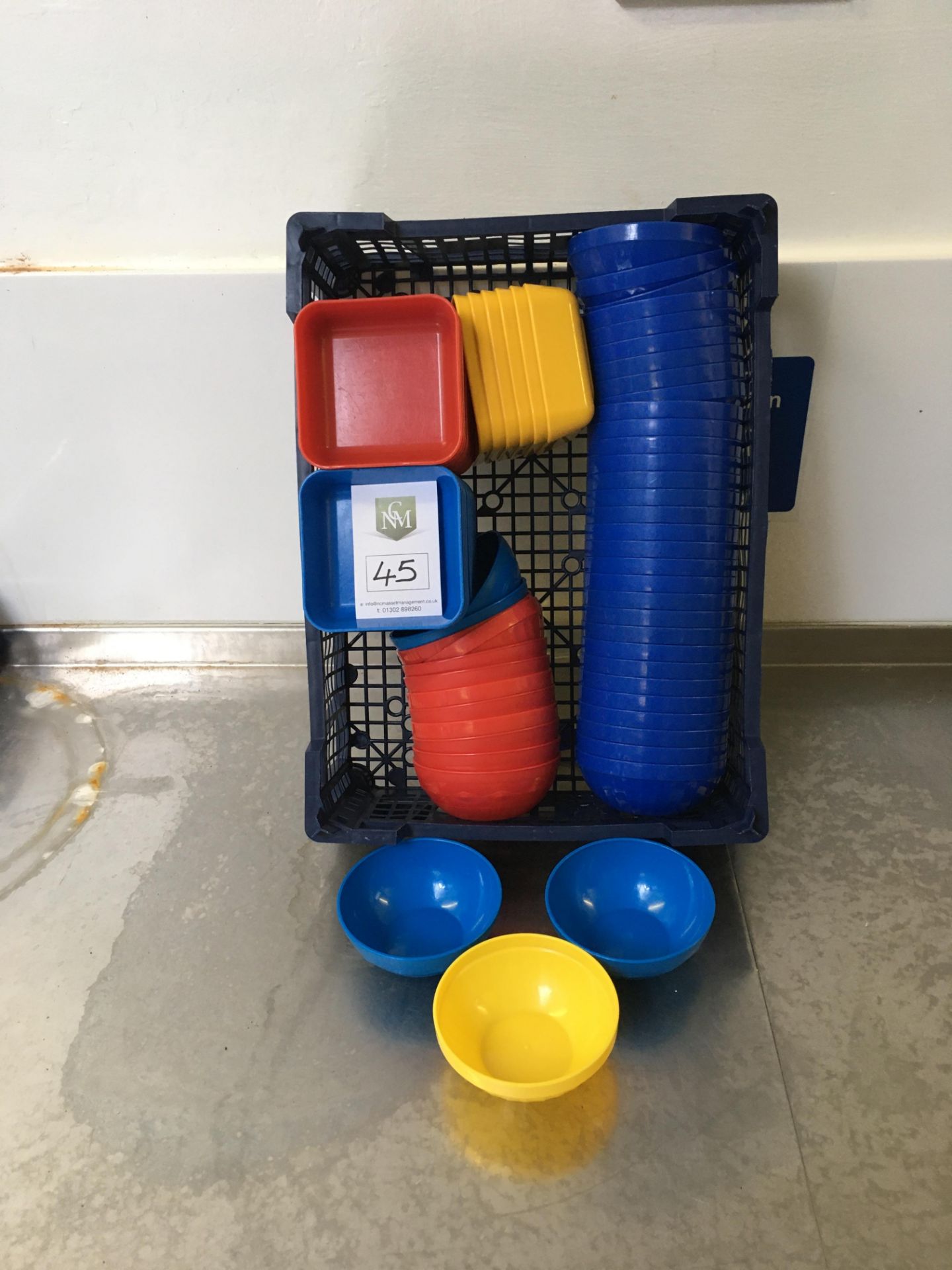 Basket of Plastic Beakers