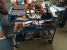 3 Tier Trolley with Art & Craft Materials