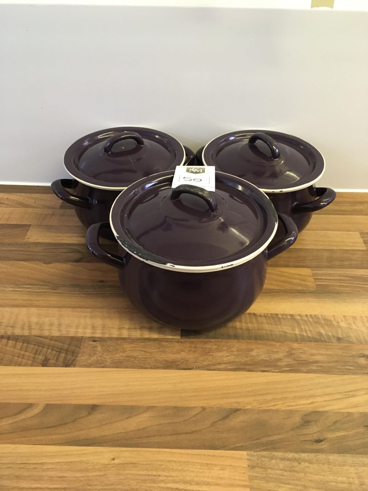 3 x Emalia Olkusz Cooking Pots