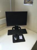 Hyundai P90WV monitor, V7 keyboard, V7 mouse, mouse mat