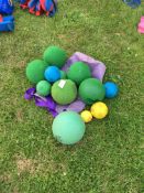 Quantity of soft play balls, 12approx. as lotted