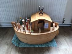 Noah's Ark wooden play set