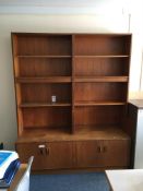 Book Case with 2 Door Cupboard