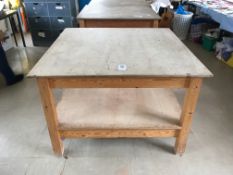 Timber Frame Arts & Craft Work Table