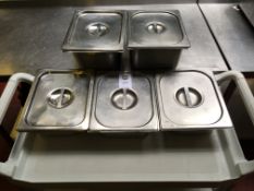 5 x Bain Marie Trays