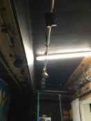 Tubular Steel Gantry Rail with 3 x Minim PC spot lights