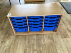 Multi tray storage unit