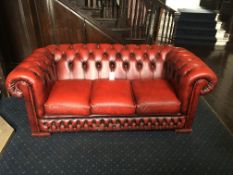 Chesterfield Style Three Seater Sofa