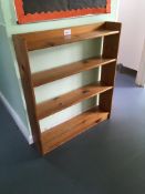 Pine Bookcase, 915x1050mm h