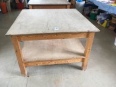 Timber Frame Arts & Craft Work Table