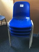 4 x stacking chairs