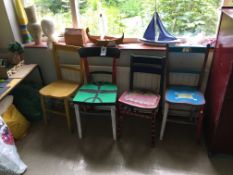 4 x Painted Timber Chairs