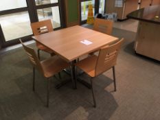 Flip Top Dining Table on Chrome Legs