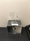 6 x Michelangelo Blown Crystal Wine Glasses