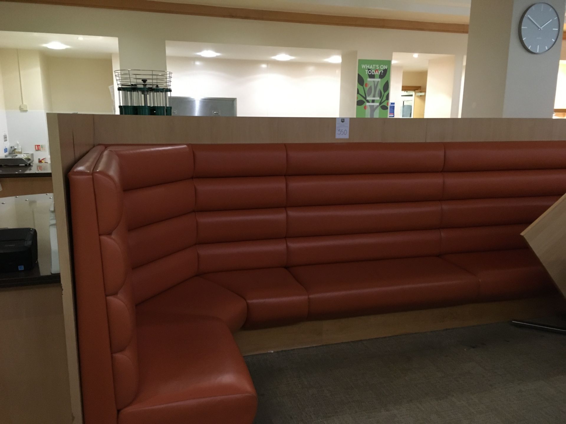 Fitted Run of Padded Bench Seating - Image 2 of 4