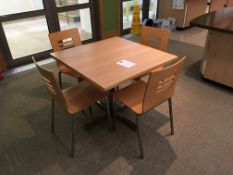 Flip Top Dining Table on Chrome Legs