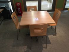 Flip Top Dining Table on Chrome Legs