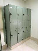 Bank of 8 Changing Room Lockers