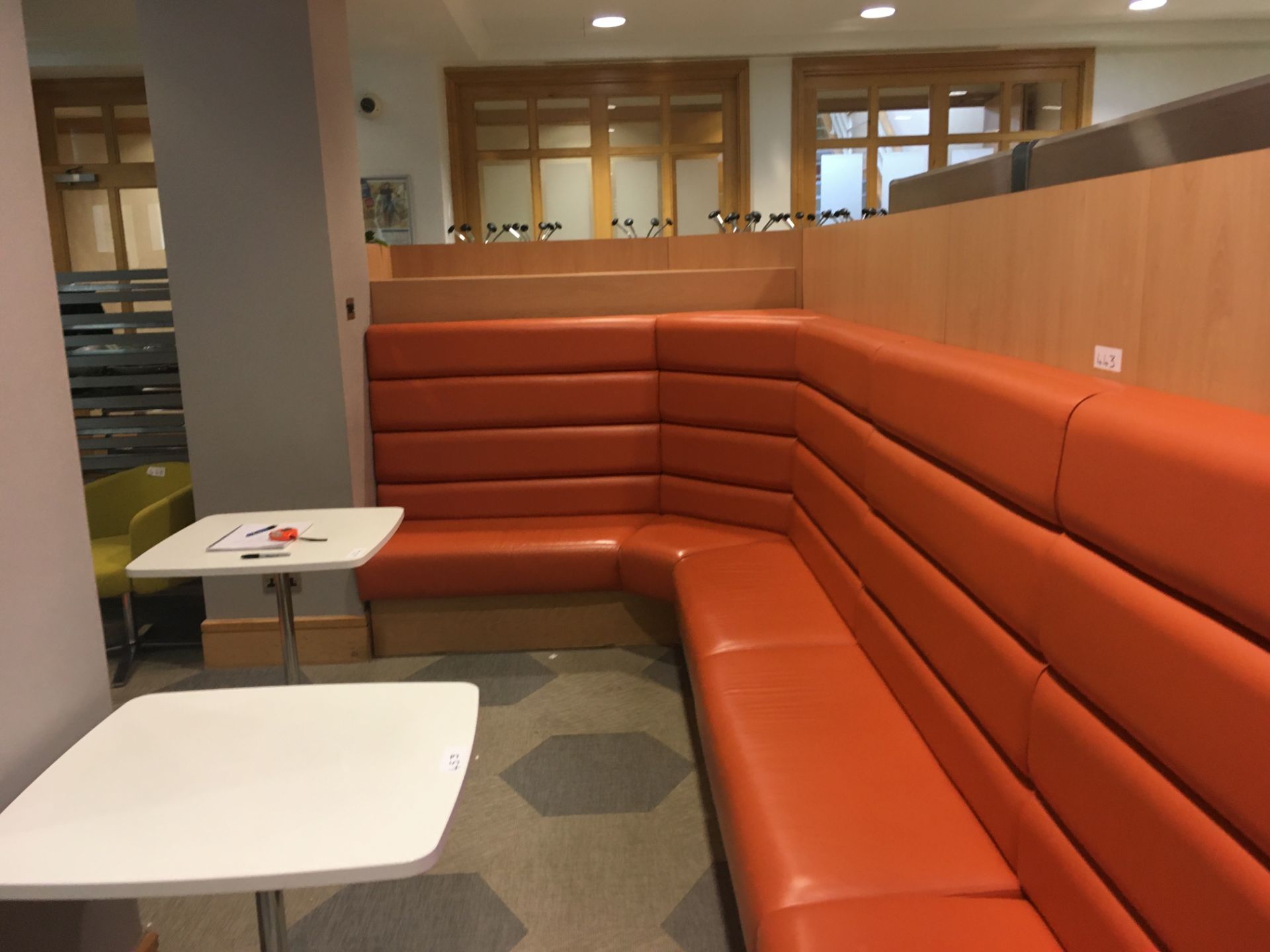 Fitted Run of Padded Bench Seating - Image 2 of 3