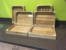 6 x Wooden Display Crates