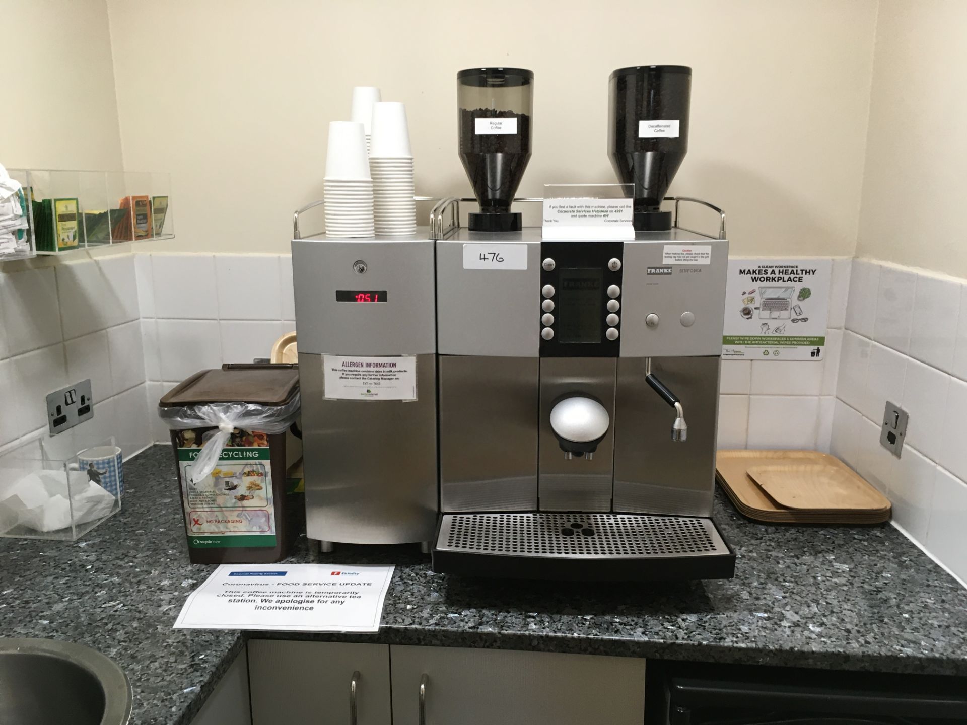 Franke Sinfonia Bean to Cup Coffee Machine