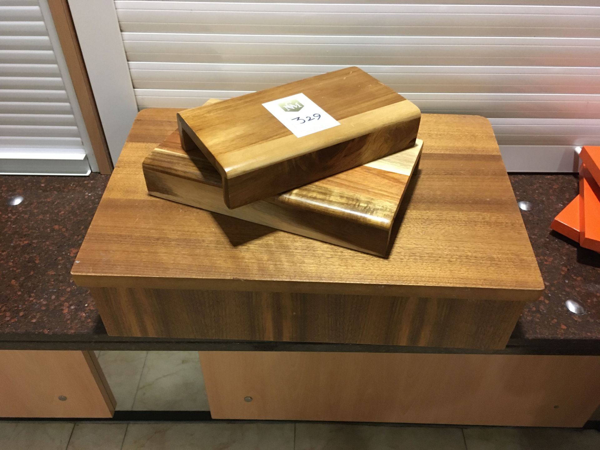 3 x Wooden Display Plinths