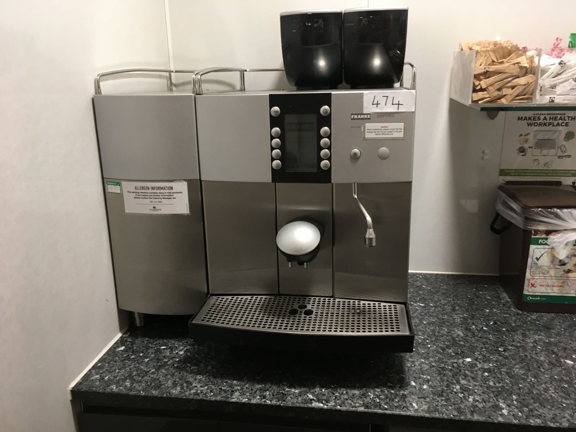 Franke Sinfonia Bean to Cup Coffee Machine