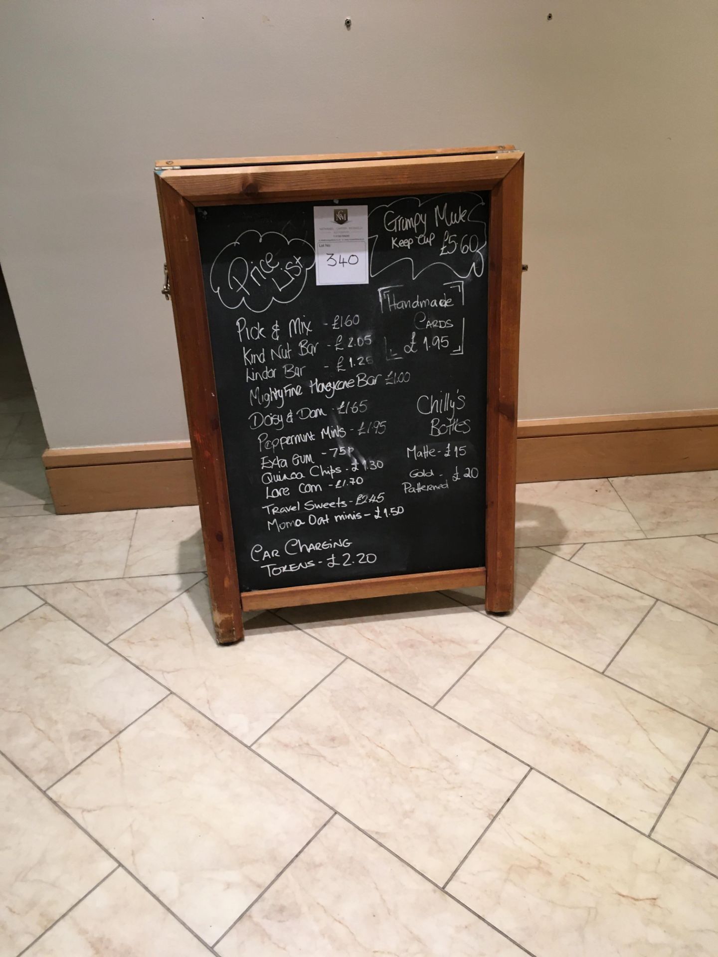 A Frame Menu Board