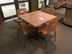 Flip Top Dining Table on Chrome Legs